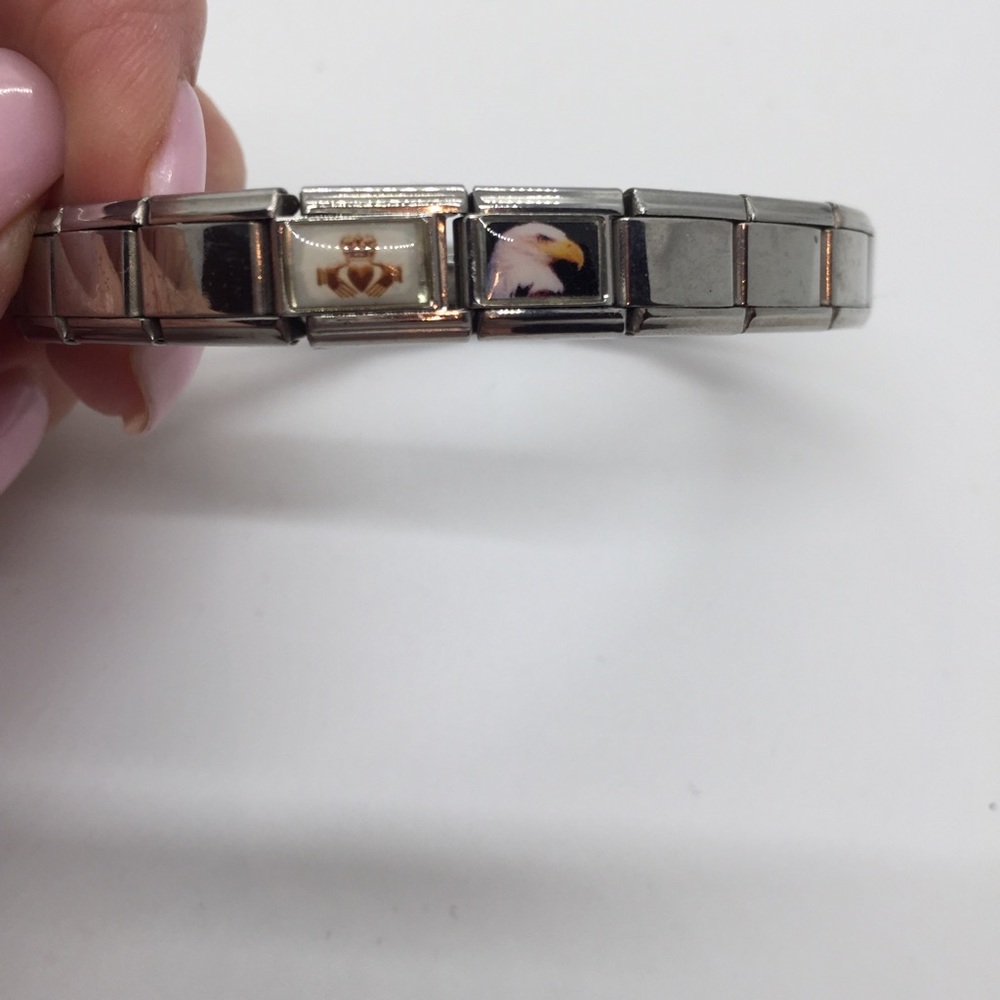 Tucci Stainless Steel Italian Charm Bracelet 🇮🇹